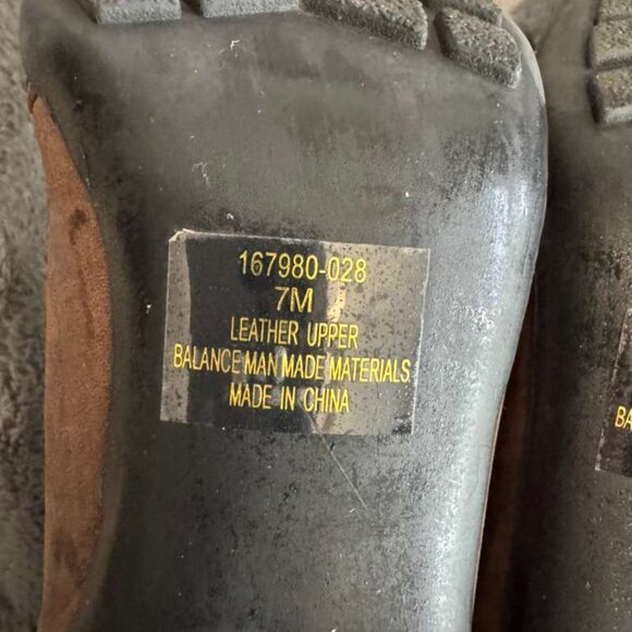 Colin Stuart Brown Genuine Leather Heel stiletto Boots Faux Fur Pointed Toe 7M - Picture 10 of 13